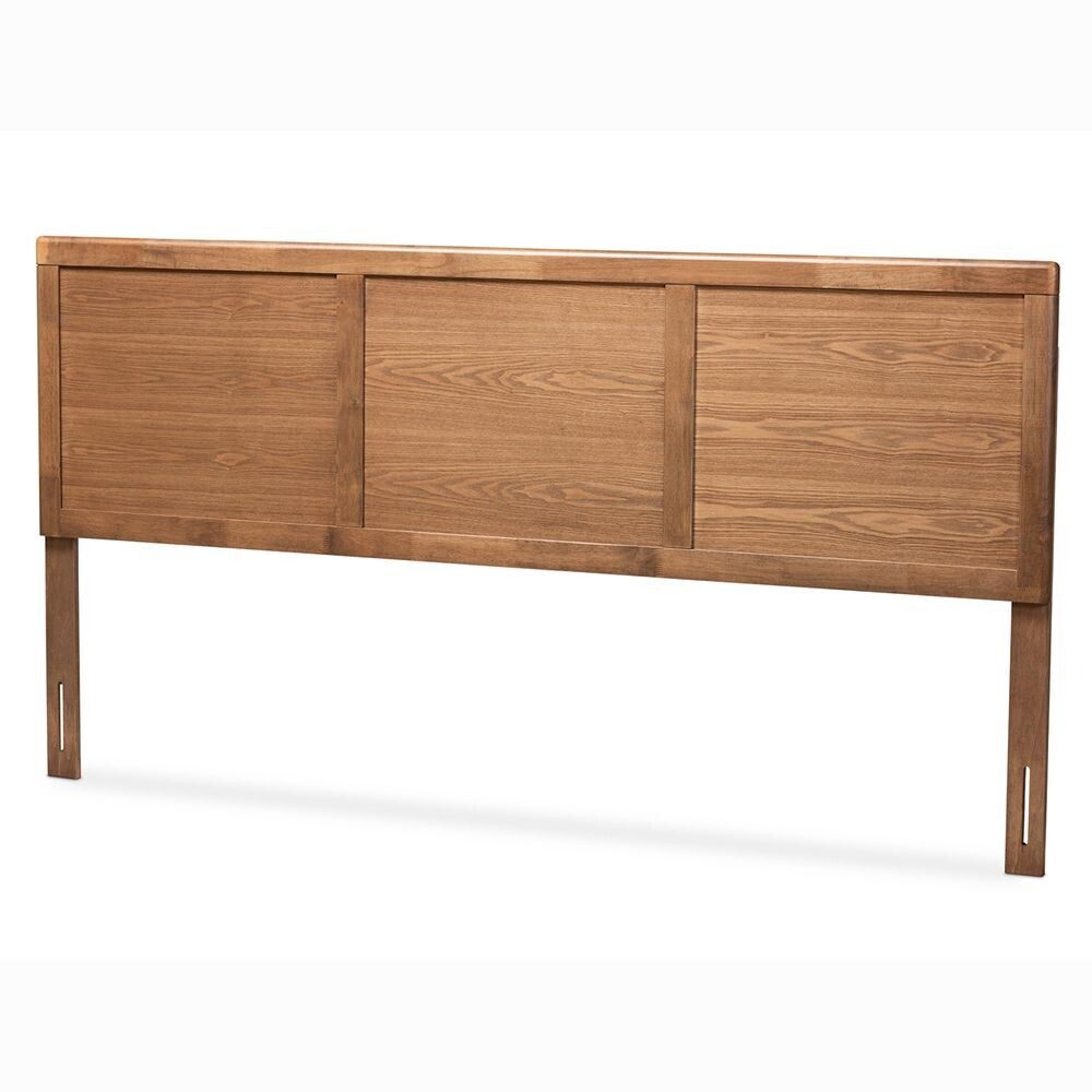 BAXTON STUDIO RAYA MID-CENTURY MODERN WALNUT BROWN FINISHED WOOD KING SIZE HEADBOARD

Item #: MG97033-Ash Walnut-HB-King