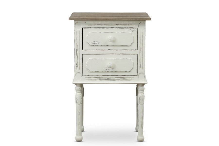 BAXTON STUDIO ANJOU TRADITIONAL FRENCH ACCENT NIGHTSTAND