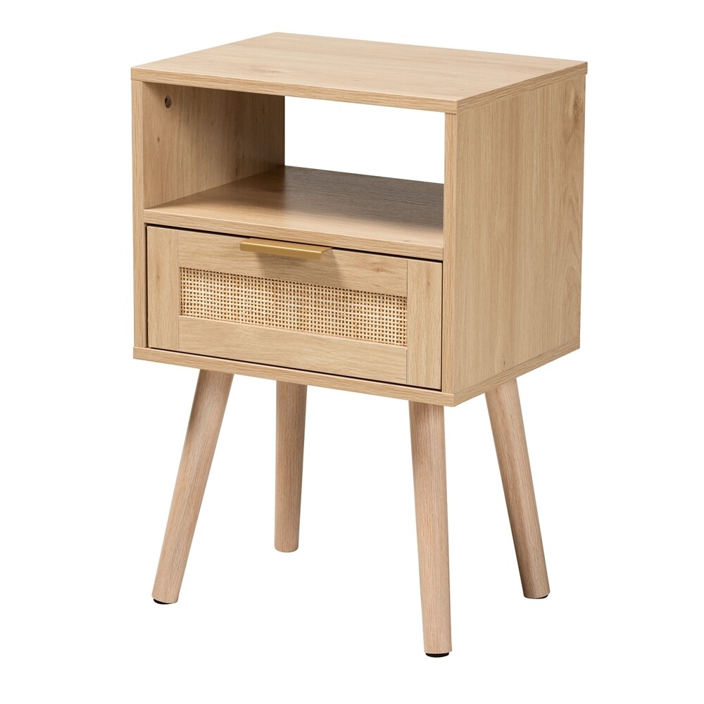 BAXTON STUDIO EMMETT MID-CENTURY MODERN LIGHT BROWN FINISHED WOOD 1-DRAWER END TABLE

Item #: SR211212-Wooden-ET