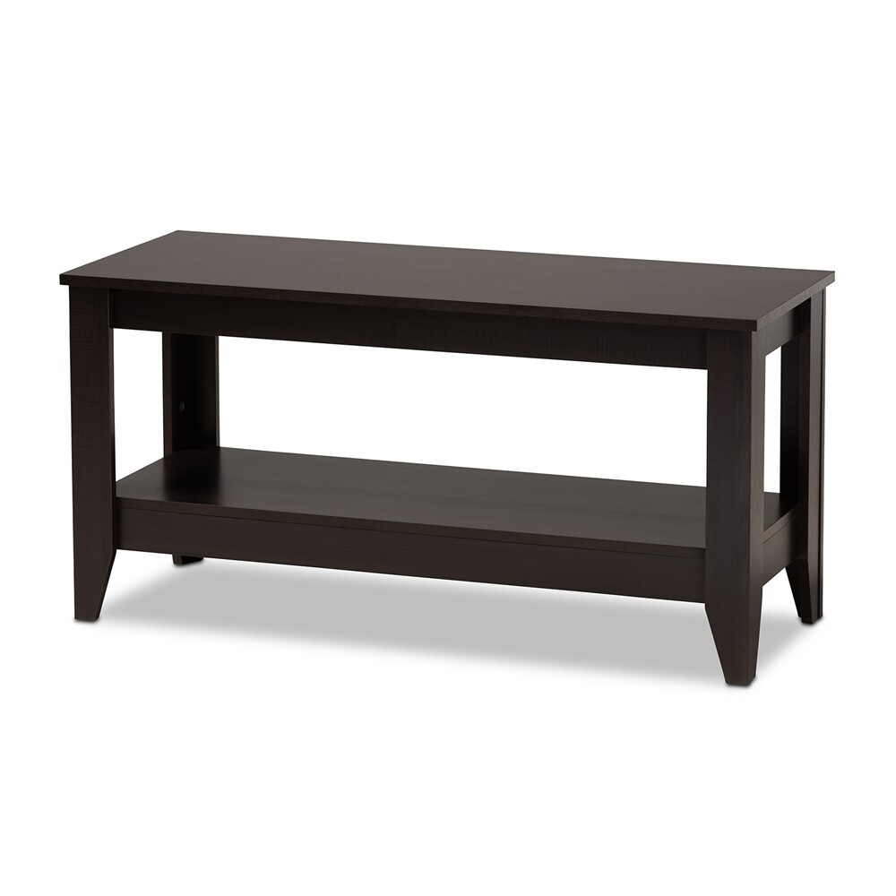 BAXTON STUDIO ELADA MODERN AND CONTEMPORARY WENGE FINISHED WOOD COFFEE TABLE