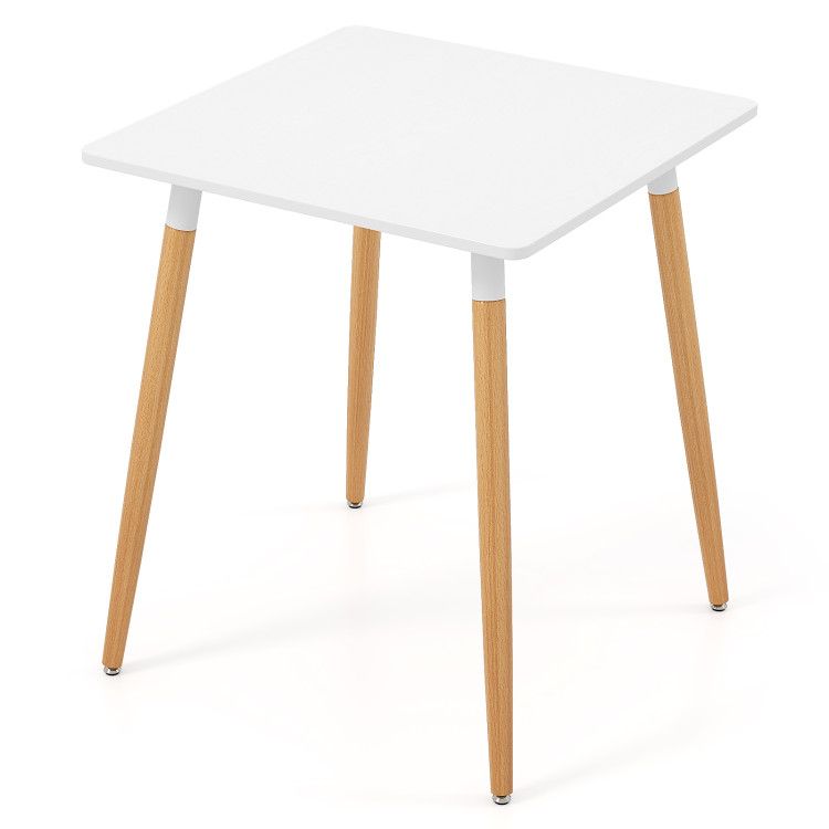 Square Dining Table with Adjustable Foot Pads for Dining Room Kitchen