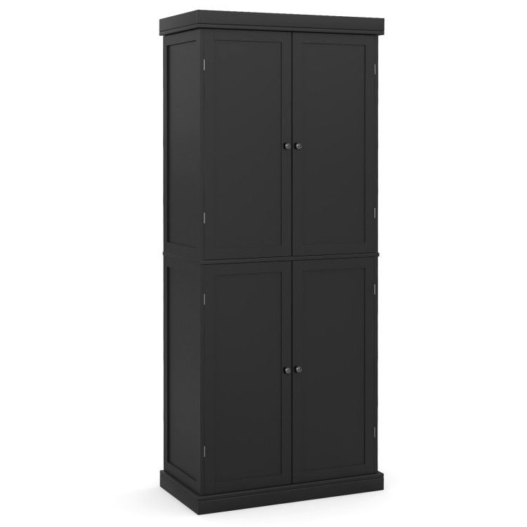 72.5 Inches Tall Buffet Cabinet with 6-Tier Shelves and 4 Doors 72.5 Inches Tall Buffet Cabinet with 6-Tier Shelves and 4 Doors