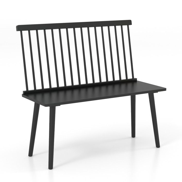 Bench for 2 with Spindle Back for Kitchen Dining Room Hallway