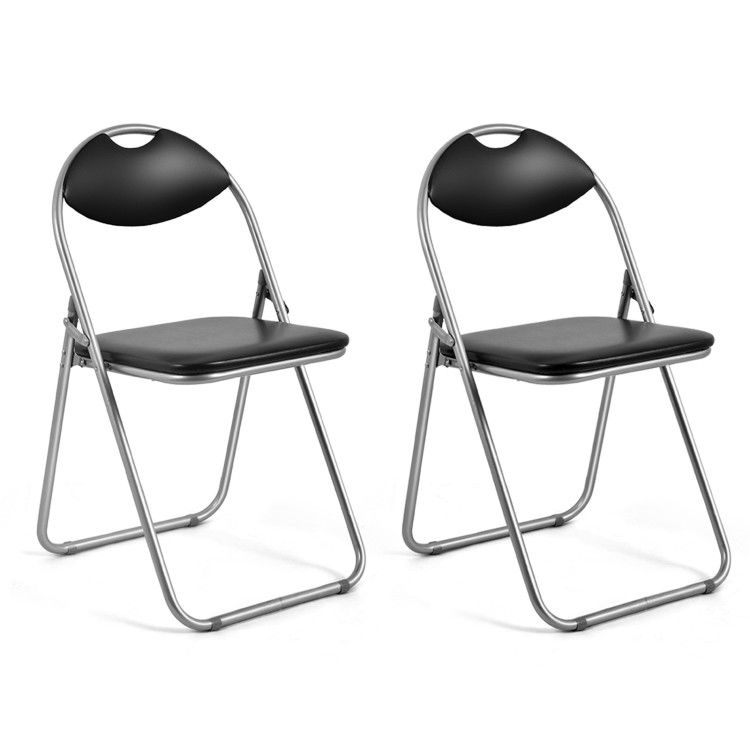 2/4/6 Pieces Portable Folding Dining Chairs Set with Carrying Handles