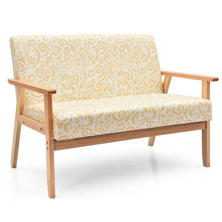 Modern Fabric Loveseat Sofa Couch Upholstered 2-Seat Armchair Modern Fabric Loveseat Sofa Couch Upholstered 2-Seat Armchair