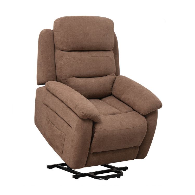 Power Lift Recliner Sofa with Side Pocket and Remote Control