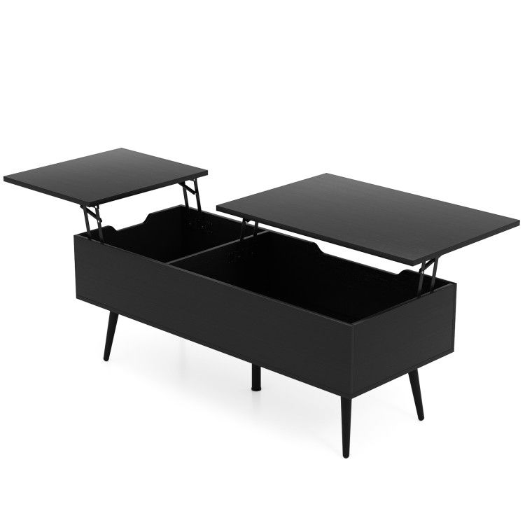 47 Inch Lift Top Coffee Table with 2 Hidden Compartments
