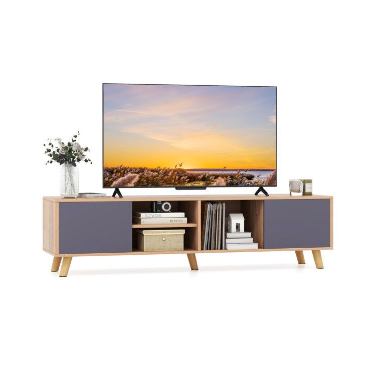 TV Stand Cabinet for TVs up to 65 Inch with Open Shelf for Living Room TV Stand Cabinet for TVs up to 65 Inch with Open Shelf for Living Room