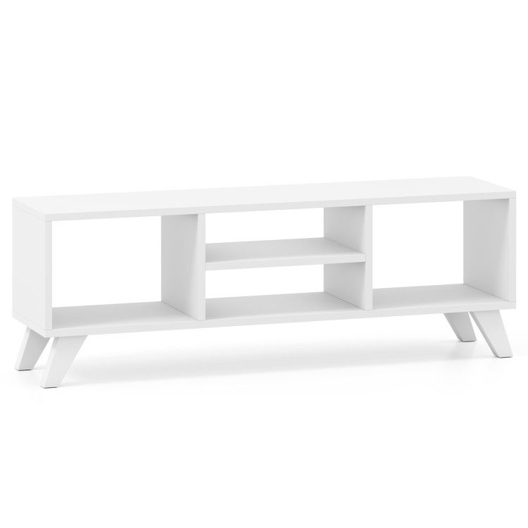 Media TV Console Table with Raised Support Legs