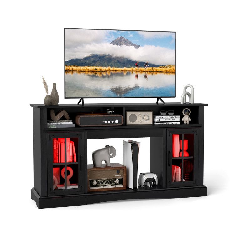 TV Stand with LED Lights and Remote Control TV Stand with LED Lights and Remote Control