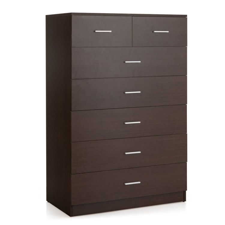 Wooden Chest of Drawers with Anti-toppling Device and Metal Handles Wooden Chest of Drawers with Anti-toppling Device and Metal Handles