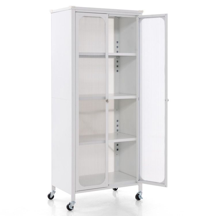 Storage Cabinet with Wheels and Adjustable Shelves Storage Cabinet with Wheels and Adjustable Shelves