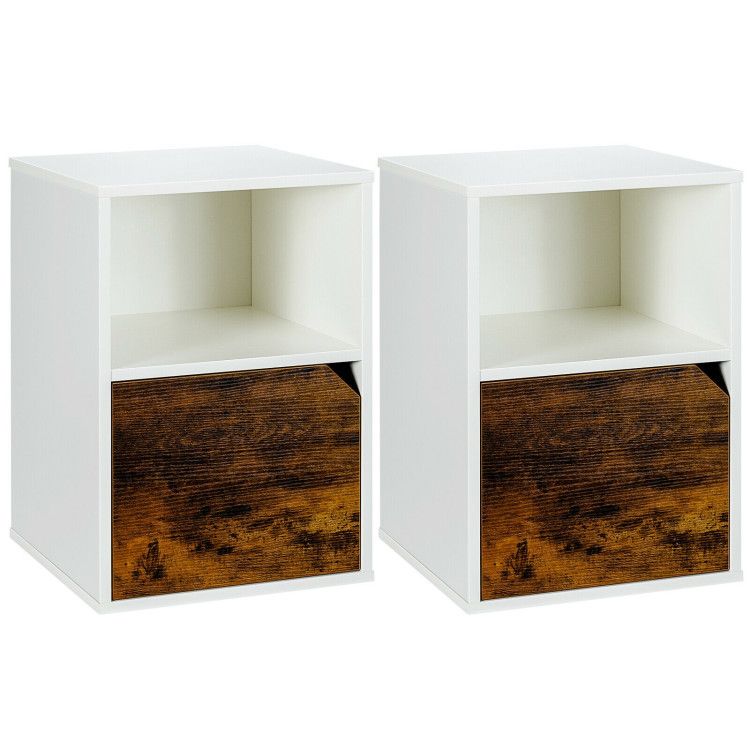 Set of 2 Nightstands Side End Table for Living Room Set of 2 Nightstands Side End Table for Living Room