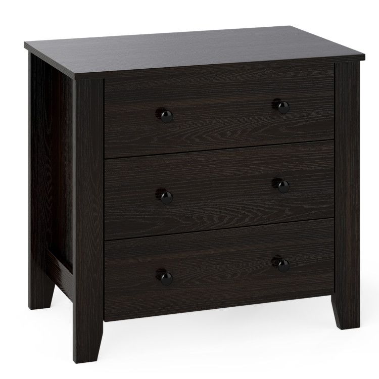 3-Drawer Dresser Wide Chest of Drawers Modern Large Nightstand Closet Storage Organizer