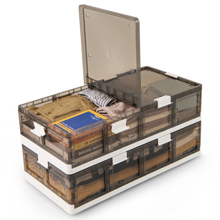 2 Pack Stackable Storage Containers Rolling Plastic Storage Bins 2 Pack Stackable Storage Containers Rolling Plastic Storage Bins