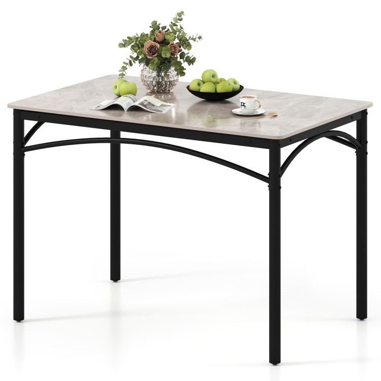 Rectangular Modern Sintered Stone Dining Table for 4 People