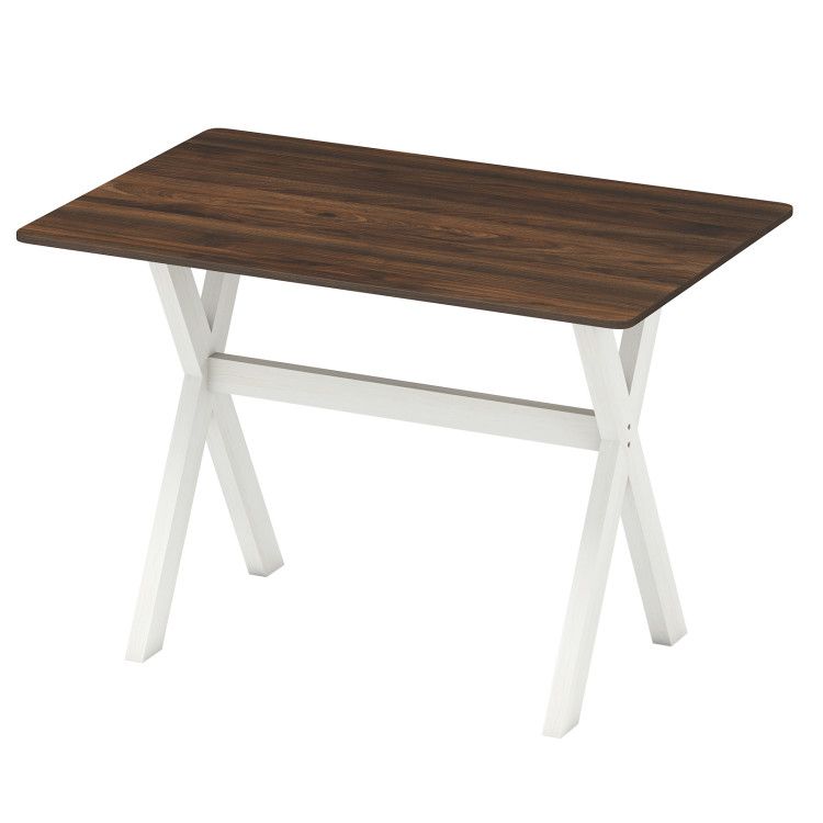 Modern Dining Table Wooden Kitchen Table with X-shaped Frame
