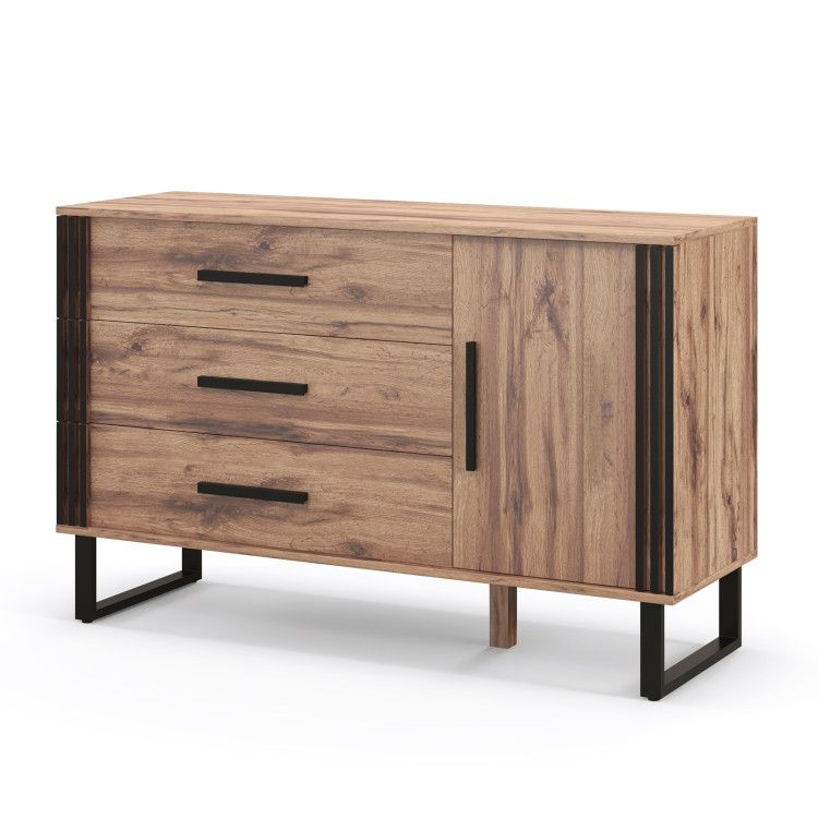 Sideboard Buffet Cabinet Credenza Storage Cabinet with 3 Drawers Sideboard Buffet Cabinet Credenza Storage Cabinet with 3 Drawers