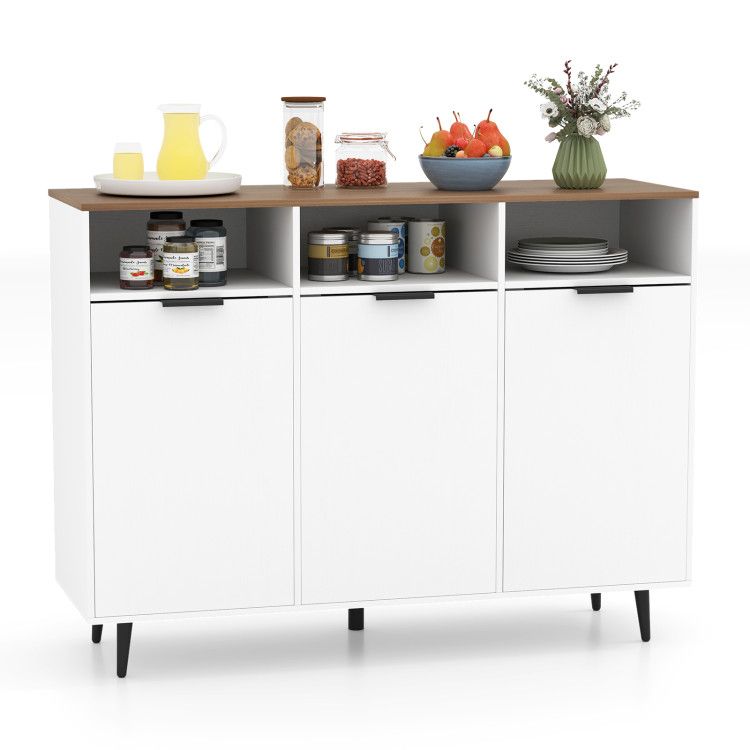 Sideboard Buffet Cabinet Kitchen Storage Cabinet with 5-Position Adjustable Shelves Sideboard Buffet Cabinet Kitchen Storage Cabinet with 5-Position Adjustable Shelves