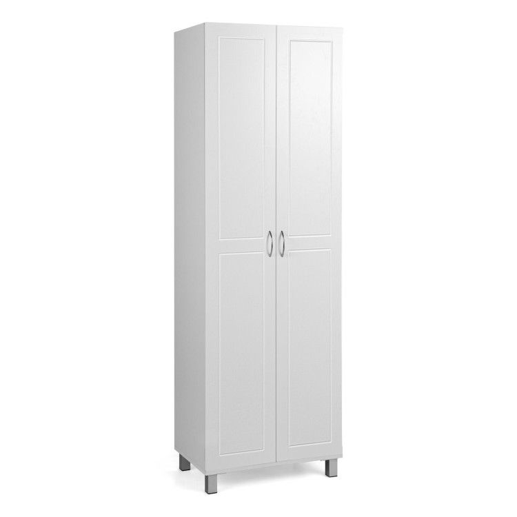 73.5 Inch Freestanding Double Door Tall Versatile Storage Organizer 73.5 Inch Freestanding Double Door Tall Versatile Storage Organizer