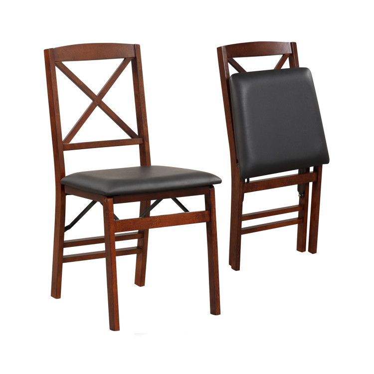 Folding Dining Chairs Set of 2 with 400lbs Capacity Folding Dining Chairs Set of 2 with 400lbs Capacity