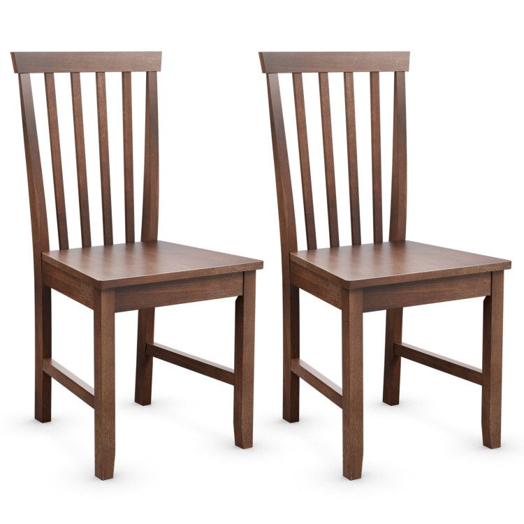 Set of 2 Dining Chairs with Solid Wooden Legs Set of 2 Dining Chairs with Solid Wooden Legs