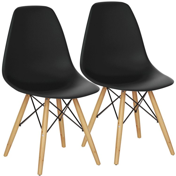 Modern Set of 2 Mid-Century DSW Dining Side Chair Modern Set of 2 Mid-Century DSW Dining Side Chair