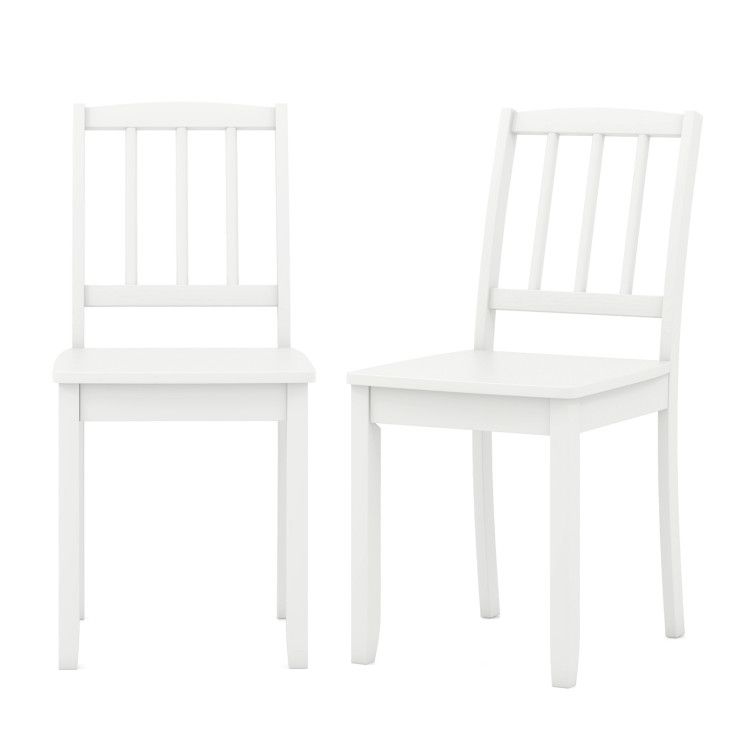 Wood Dining Chair Set of 2 with Rubber Wood Legs Wood Dining Chair Set of 2 with Rubber Wood Legs