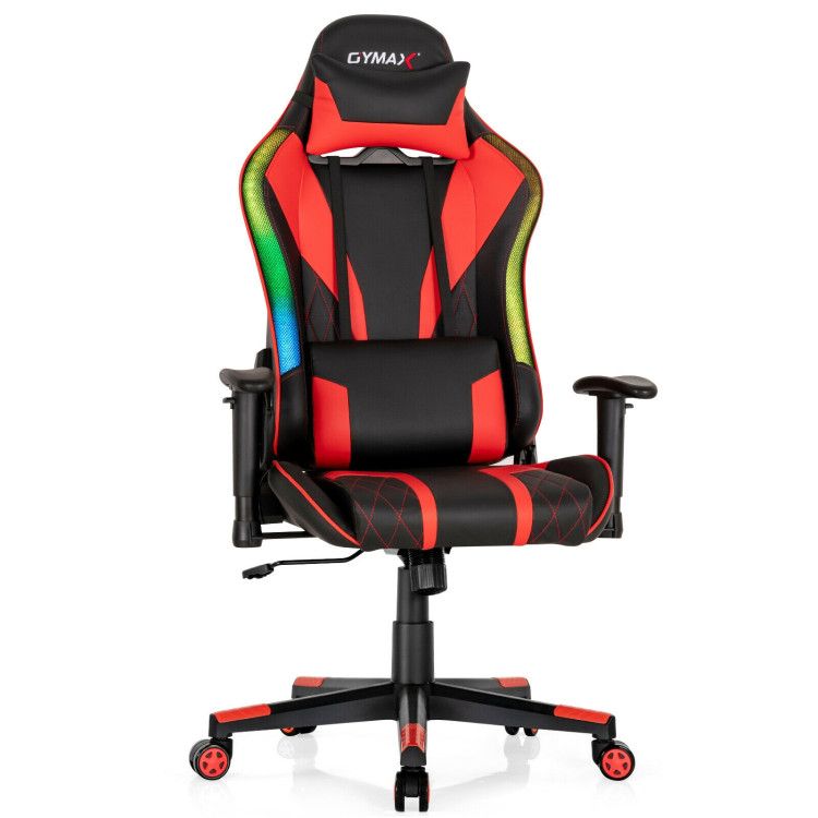 Gaming Chair Adjustable Swivel Computer Chair with Dynamic LED Lights Gaming Chair Adjustable Swivel Computer Chair with Dynamic LED Lights