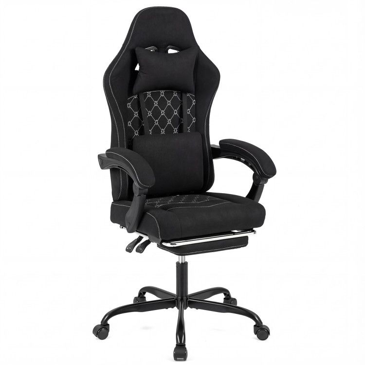 Gaming Chair Height Adjustable Computer Chair with Headrest Video Game Chair