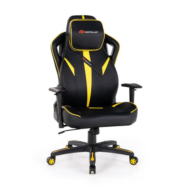 Ergonomic Gaming Chair with Adjustable Height and Reclining Backrest Ergonomic Gaming Chair with Adjustable Height and Reclining Backrest