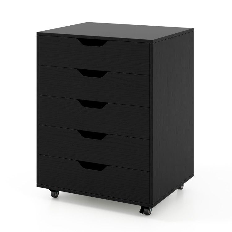 5 Drawer Mobile File Cabinet with Wheels for Living Room 5 Drawer Mobile File Cabinet with Wheels for Living Room