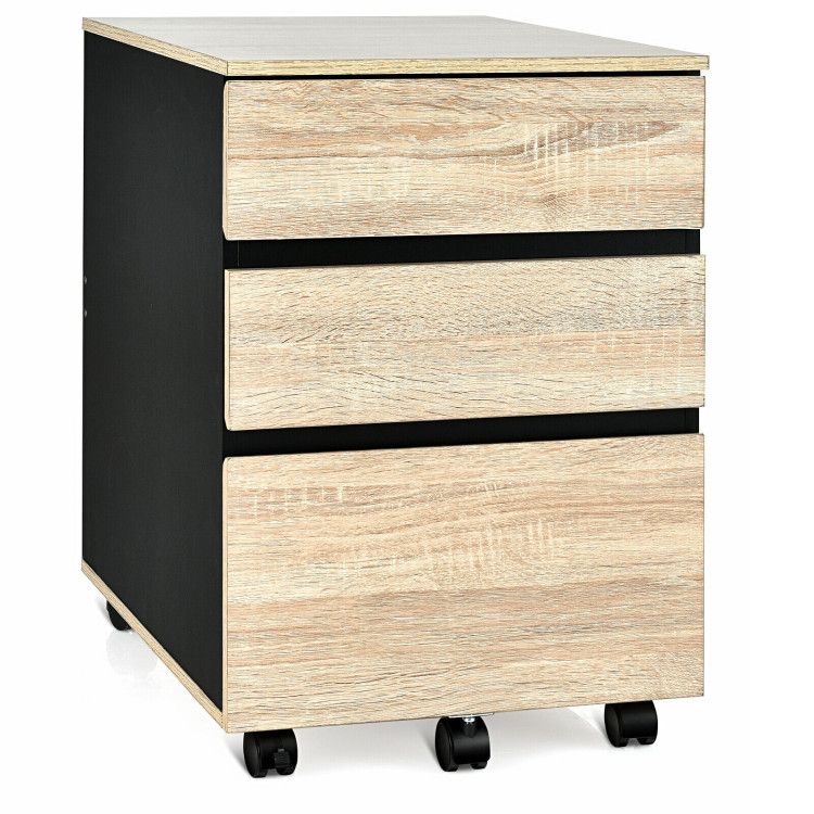 3-Drawer Mobile File Cabinet for Home Office 3-Drawer Mobile File Cabinet for Home Office