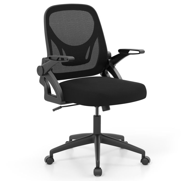 Ergonomic Computer Desk Chair with Lumbar Support and Flip-up Arms Ergonomic Computer Desk Chair with Lumbar Support and Flip-up Arms