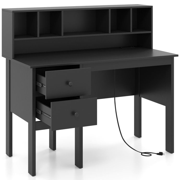 48 Inch Home Office Computer Desk with Type-C Power Outlets
