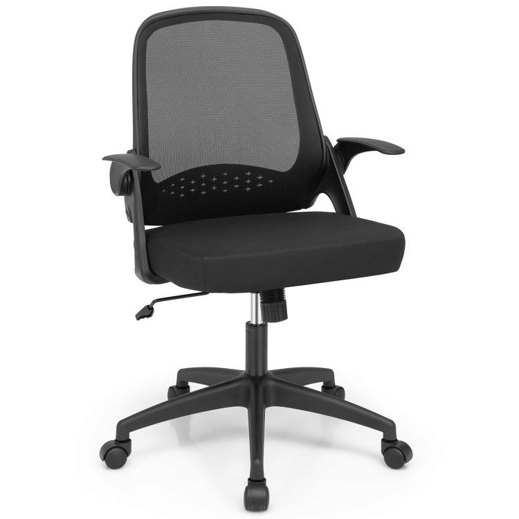 Adjustable Mesh Office Chair Rolling Computer Desk Chair with Flip-up Armrest Adjustable Mesh Office Chair Rolling Computer Desk Chair with Flip-up Armrest