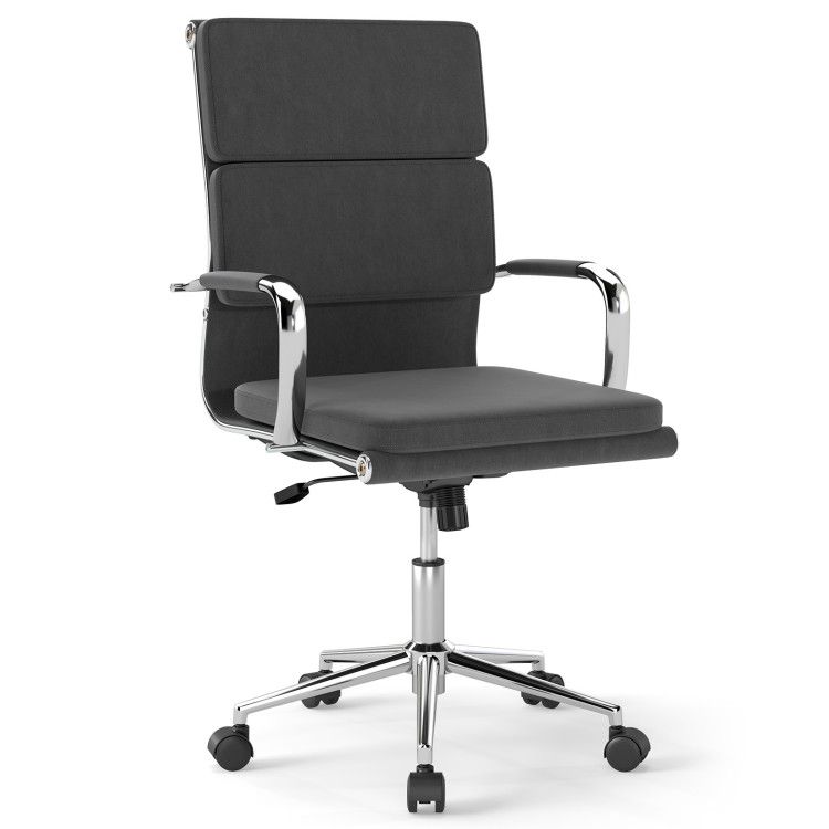Ergonomic Office Desk Chair with Rocking Backrest and Height-adjustable Padded Seat Ergonomic Office Desk Chair with Rocking Backrest and Height-adjustable Padded Seat