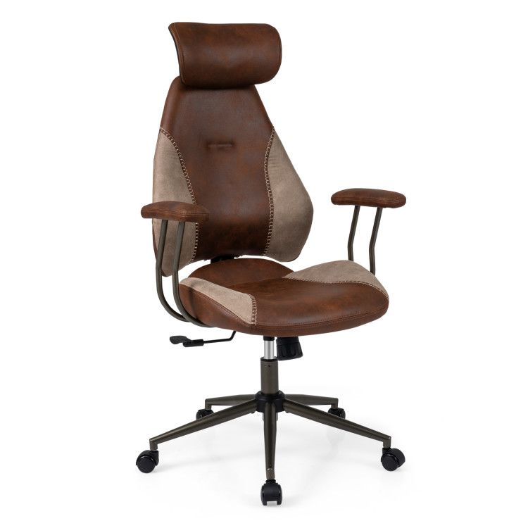 Ergonomic Office Chair Computer Desk Chair with 2D Headrest and Rocking Backrest Ergonomic Office Chair Computer Desk Chair with 2D Headrest and Rocking Backrest