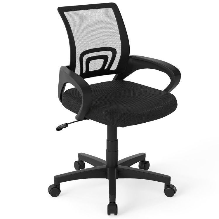 Mid-Back Mesh Office Chair Ergonomic Computer Chair with Lumbar Support