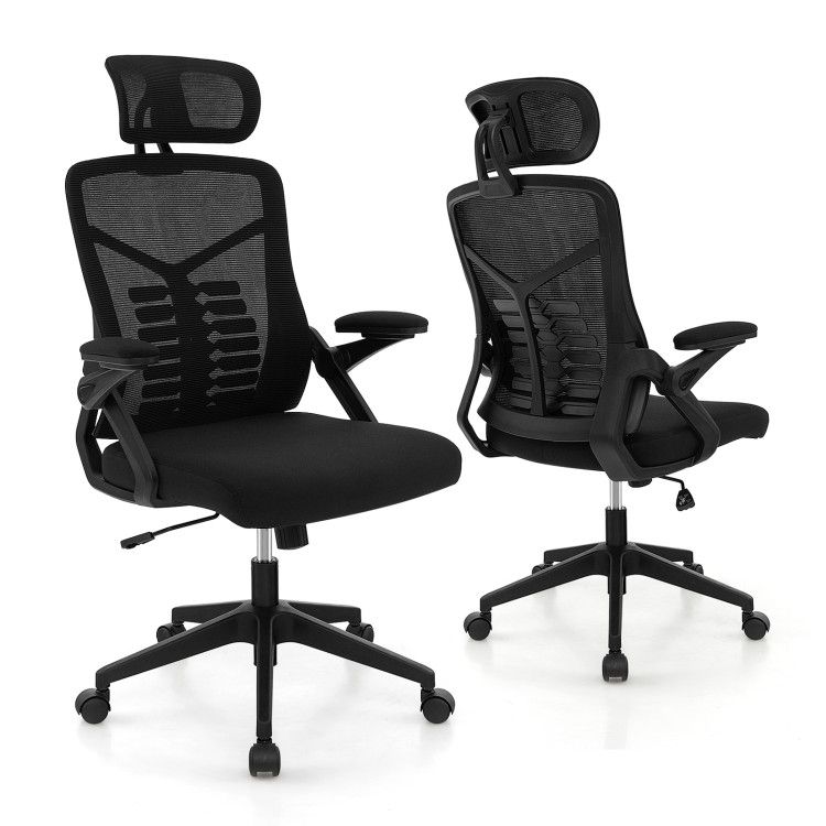 Ergonomic Mesh Office Chair with Lumbar Support and Rocking Function Ergonomic Mesh Office Chair with Lumbar Support and Rocking Function