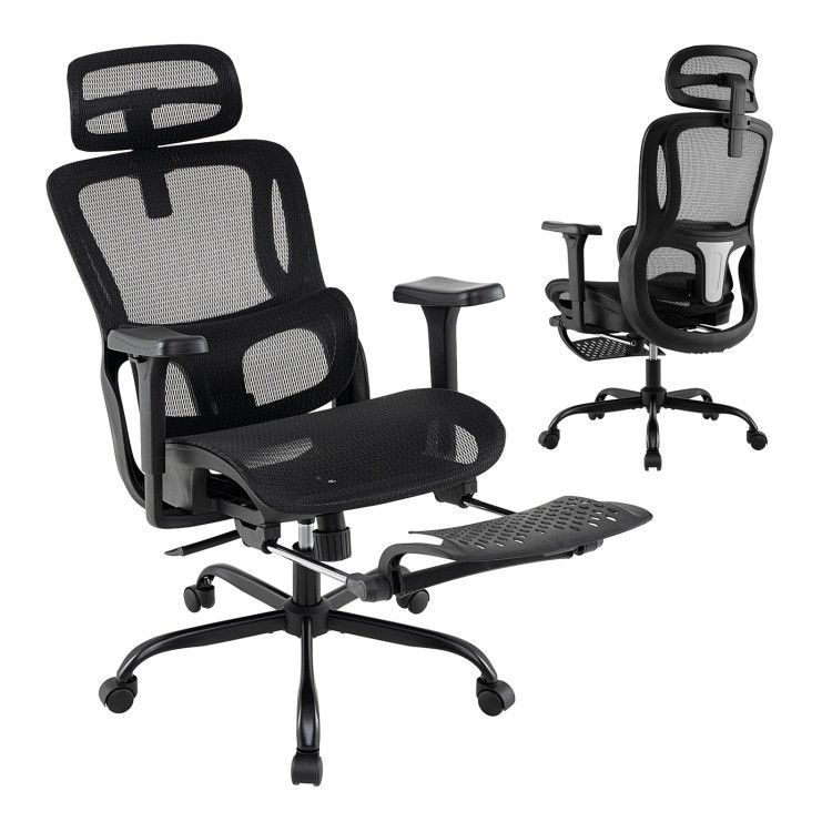 Ergonomic Office Chair Swivel Computer Desk Chair with Rotating Headrest