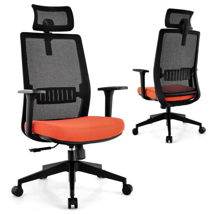 Ergonomic Office Chair with Lumbar Support and Adjustable Headrest Ergonomic Office Chair with Lumbar Support and Adjustable Headrest