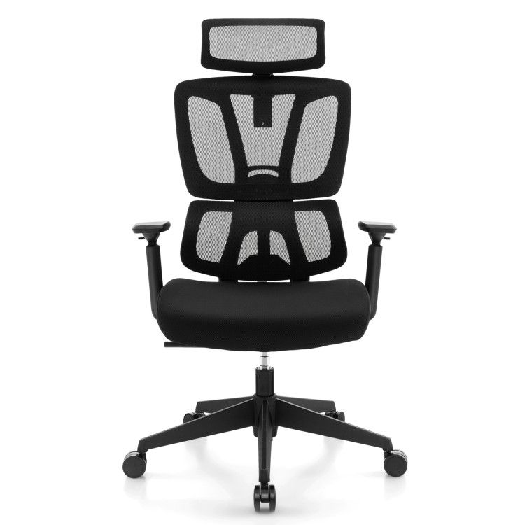 Ergonomic Office Chair with N Type Lumbar Support and Adjustable Headrest Ergonomic Office Chair with N Type Lumbar Support and Adjustable Headrest