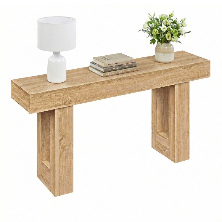 63 Inches Long Console Table Farmhouse Entryway Table with Storage