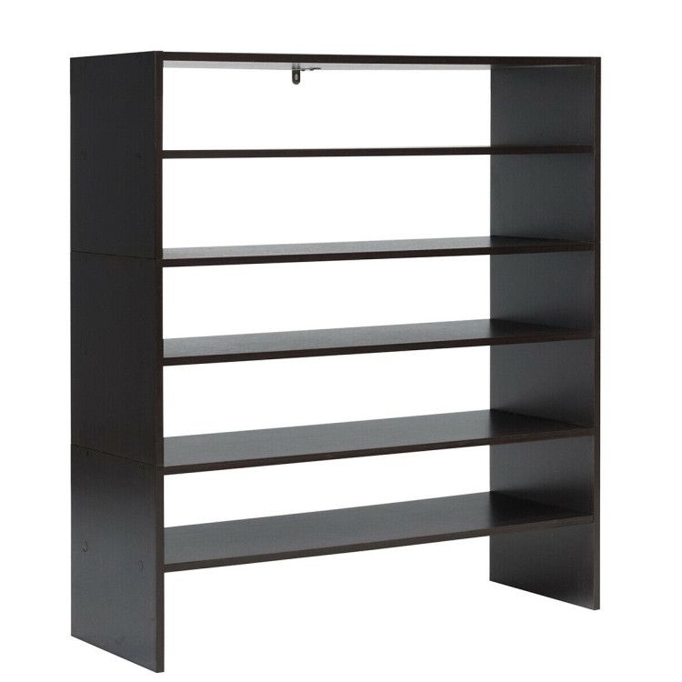 3-in-1 Wood Shoe Rack Ideal for Entryway and Hallway