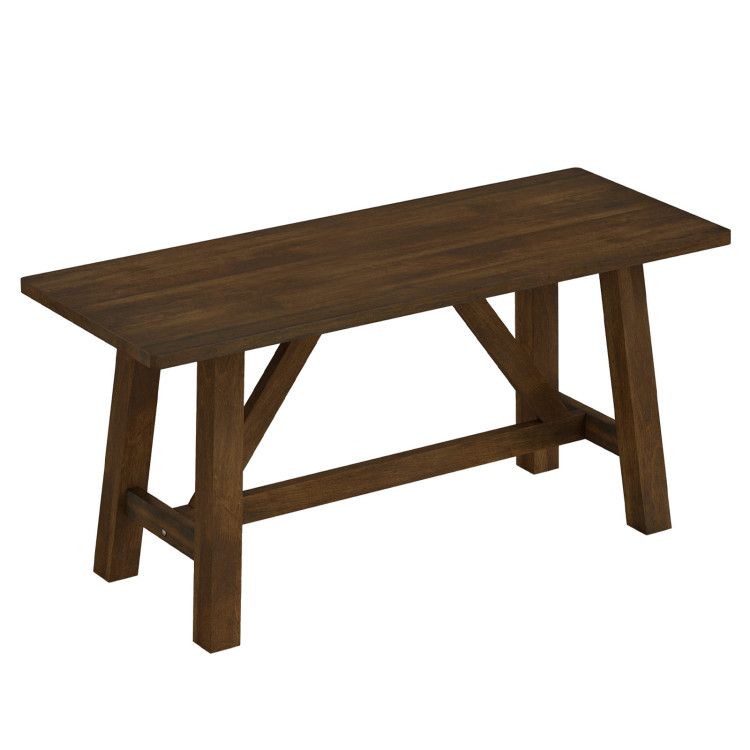 Wooden Entryway Bench Farmhouse Dining Bench with 400 LBS Weight Capacity Wooden Entryway Bench Farmhouse Dining Bench with 400 LBS Weight Capacity