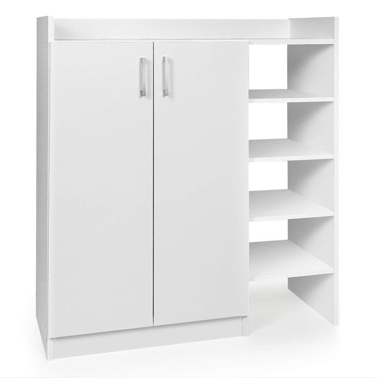 Freestanding Shoe Cabinet with 3-Postition Adjustable Shelves
