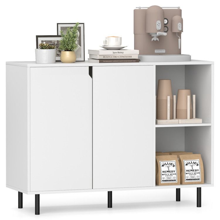 42 Inch Sideboard Buffet Cabinet Kitchen with Adjustable Shelves 42 Inch Sideboard Buffet Cabinet Kitchen with Adjustable Shelves