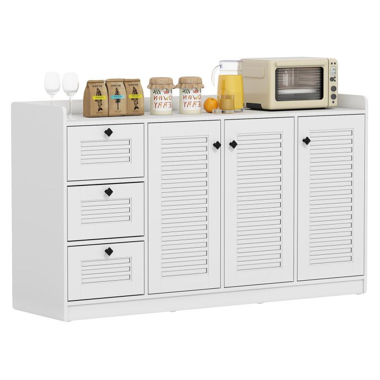 Buffet Cabinet with Storage Modern Sideboard Cabinet with 3 Doors