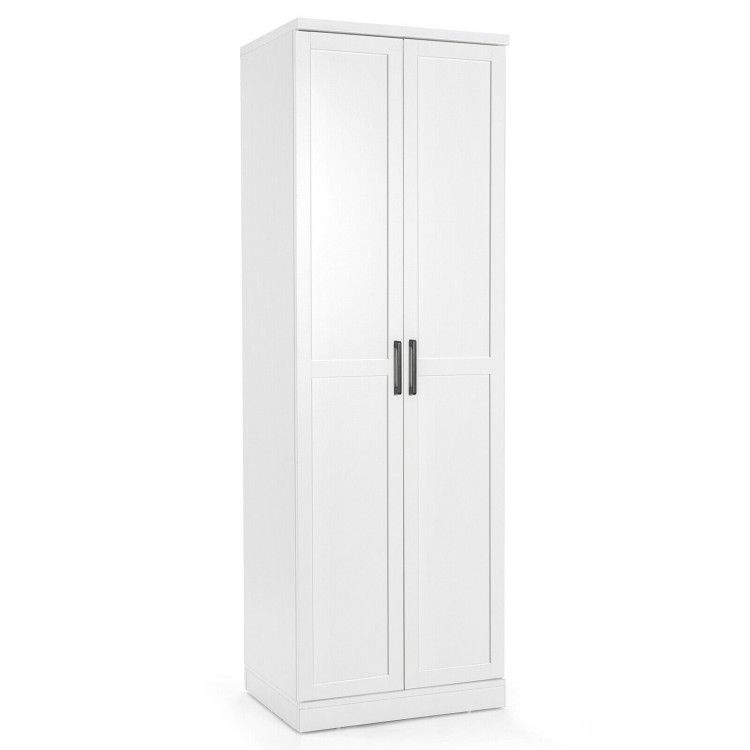 70 Inch Freestanding Storage Cabinet with 2 Doors and 5 Shelves 70 Inch Freestanding Storage Cabinet with 2 Doors and 5 Shelves